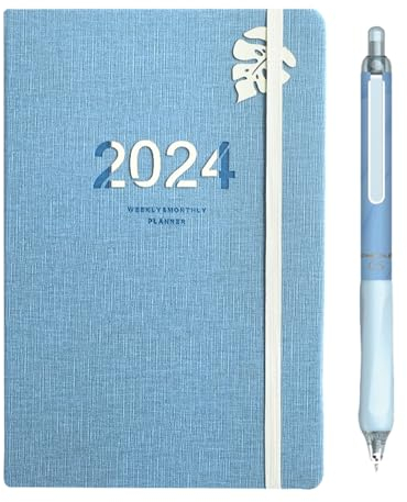 LAQWYNKB Terminplaner Wochenplaner, Taschenkalender terminkalender 2024, Kalender 2024 Buchkalender A5, kalender 2024 buchkalender, planer 2024, wochenplaner 2024, für tägliche Termine