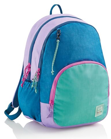 Miquelrius Unisex Kinder Moch. Oslo Recicl Triple Reiter, Lila Schulrucksack, bunt