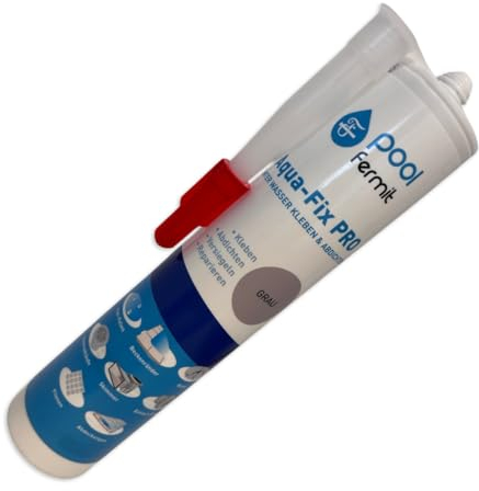 Aqua-Fix PRO - Farbe: grau - Das Hochleistungs-Dichtmittel zur Poolwartung für Profis und Heimwerker (grau)