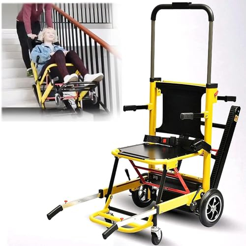 Qiang Silla De Ruedas Eléctrica De Escalera De Escalada Elevador De Escaleras Eléctrico Automático Plegable para Subir Y Bajar Escaleras, Ideal para Discapacitados Y Ancianos