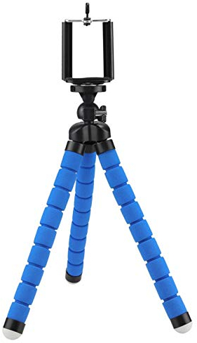 Xumh2024-3 Beamer Halterung Haushaltsstativ-Projektorständer, tragbares Mini-Stativ 6,0 mm kompatibler Mini-Projektor-Kameraständer Telefonständer, 2 Farben Projektor Halterung(Blue Stand Holder)