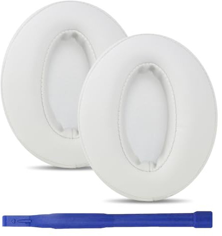 umvowuxa Replacement Earcups Ear Pads for Sennheiser HD 4.50BT HD 4.50BTNC HD 4.40BT HD 4.50SE HD 4.30G HD 4.20S HD 450BT HD 458BT HD 450 HD 400S HD 350BT HD300 HD4.50 Protein Leather(White)