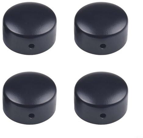 4 Stück PVC-Handlauf-Endkappen, runde Treppenstufen, Abdeckbeschläge, stabile PVC-Handlauf-Endkappe, langlebig und glatt für runde Treppen (45 mm)