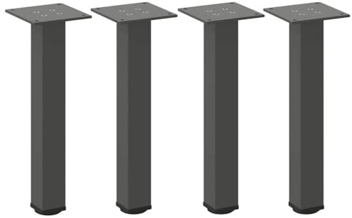vidaXL Couchtischbeine 4 STK. Anthrazit 30-32 cm Stahl