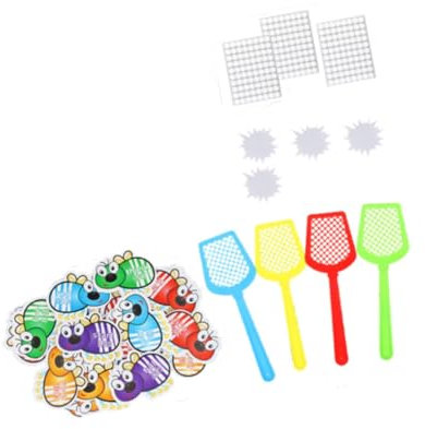 Oshhni Juegos de Cartas de Aprendizaje Juegos de Palabras Juegos de matamoscas Juguete matamoscas para niños de 3 a 8 años Aula Bricolaje Familia Jardín de