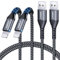 SUNGUY USB A to Lightning Cable 1M, 2Pack [MFi Certified] Carplay USB Lightning Cable, iPhone Charging Cord Nylon Braided Compatible with iPhone 14/13/12/11 Pro Max Mini X XS XR 8 Plus 10 SE iPad
