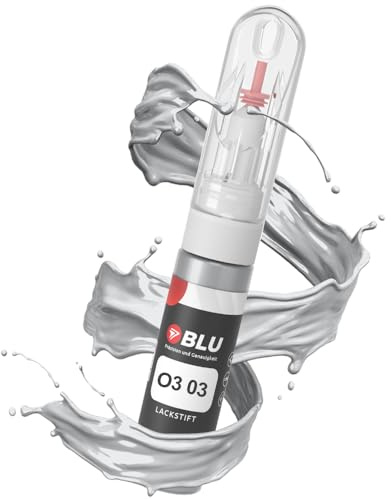 BLU Lackstift Auto kompatibel für Ford O3 03 Silber MOONDUSTSILVER | Auto Lack Reparatur 2in1 Ausbesserungslack Pinsel + Nadel