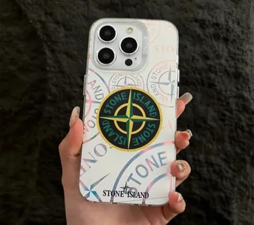 Générique Schutzhülle für iPhone Stone Island, Weiß (iPhone 15)