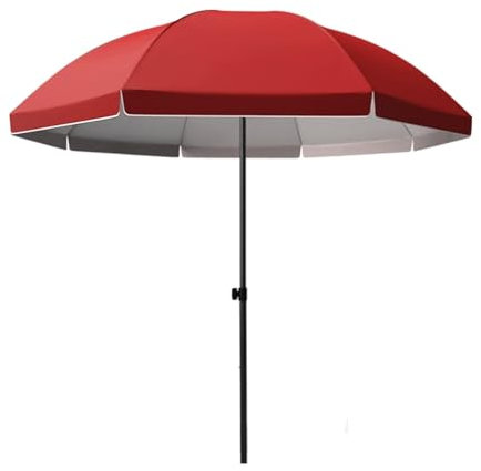 Parasol Balcon de Jardin, Parasol Plage de Plage Inclinable et Imperméable, Parasol à 8 Baleines, for Piscine, Jardin, Montage Facile