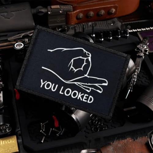 You Looked OK Patches Klett Militär Patch Für Taktische Kleidung Rucksack Baseballkappe Weste Hundegeschirr (You Looked OK)