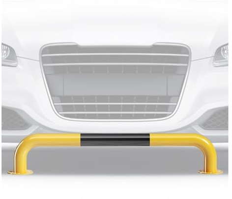 U Shape Security Bollards, U-Shaped Guardrail -Collision Bar,U-Shaped Parking Guardrail,Iron Garage Parking Aid,Car Blocker for Subways Garages Shopping Malls Hotels(1500x200cm)