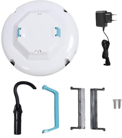 Robot Nettoyeur de Piscine sans Fil |120 Minutes d'autonomie nettoie 100 mètres carrés |Aspirateur de Piscine Automatique avec Forte Aspiration |Démarrage à Un Bouton pour Une