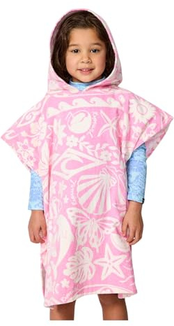 Rip Curl 2026 Mädchen Gemischte Baumwolle Hood Poncho -Handtuch 00AJTO - Pink