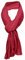 TigerTie Schal gecrasht in rot bordeaux dunkelrot einfarbig Uni - Gr. 160 x 70 cm