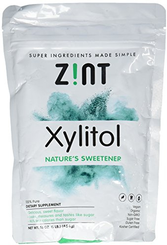 Zint Xylitol Natural Sweetener 1 lb - Certified Kosher Non-GMO - Healthier Sugar Replacement