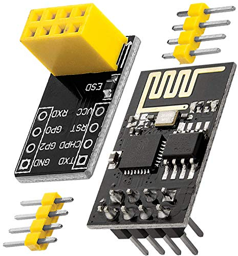 AZDelivery ESP8266-01S ESP-01S Modulo WiFi con Adaptador Breadboard Compatible con Arduino con E-Book Incluido!