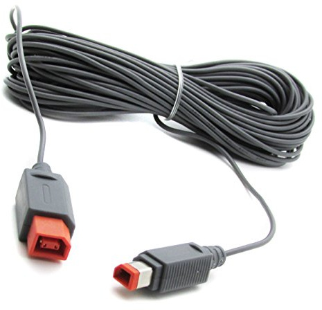 StyleZ Sensor Bar Extension Cable 30ft for Wii & Wii U 30ft Negro cable de audio