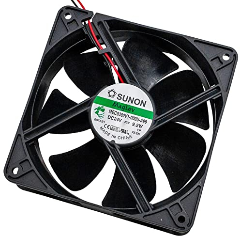 Ventilador 24 V DC 10 W 120 x 120 x 38 mm, 234,4 m³/h 3100U/Min 234,4 m³/h Sunon MEC0382V1-A99
