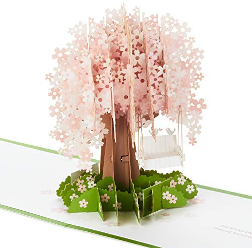 Hallmark Signature Paper Wonder Pop Up Valentines Day, Anniversary, Love, Romantic Birthday Card (Cherry Blossom Tree)