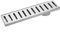 PrimeMatik - Canaleta de desagüe 30x7.5cm con Rejilla en Acero Inoxidable Mate