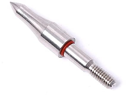 ACCMOS Stahl 125 Grain Archery Field Points, 8-32 Einschrauben Zielübungen Broadheads, für Compoundbogen Recurvebogen Jagd- und Schießübungen (24pcs, 125grain)