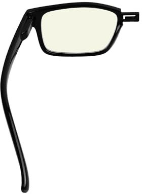 Eyekepper (Must Buy Both Eye) Black-Left Eye +0.50 Computer Blue Light Blocking Reading Glasses with Different Strength for Each Eye