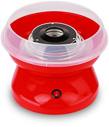 Cotton Candy Machine,Premium Candy Floss Maker 500W Retro Machine Fairground Style Cotton Candy 25cm x 27cm (Red)