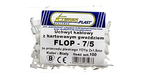 Flachkabelhalter YDYp 2x1,5 FLOP-7/5 27.75 /100St./elektro-plast Spatel 5905548281933