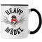 Trendation - Heavy Metal Mädel Geschenk Frauen Tasse Death Metal Becher Metalfal Rocker Biker Geschenkidee (Schwarz)