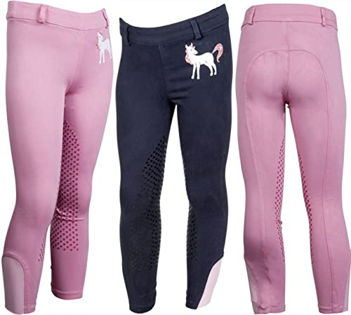 HKM Unisex Kinder Pony Dream Leggings, Dunkelblau, 140 EU