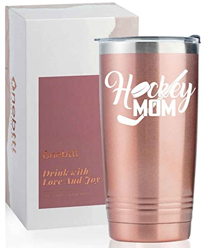 Feldhockey-Eishockey-Mutter-Geschenk für Frauen, Hockey-Mutter-Geschenke, 590 ml Edelstahl, isolierter Reisebecher, Geschenk für Mutter, Hockey-Liebhaber – Hockey-Mutter