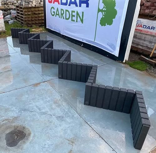 6 meters Concrete Kerb Stone Palisades Black Doorstep Grass Border Flowerbed Edging palisade