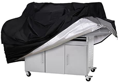 Housse De Barbecue Résistant Aux Intempéries UV Protection Anti-poussière 210d Oxford Couverture De Gril À Gaz Bâche Couverture De Gril À Gaz Housse Anti-poussière Camping Accesspries Noir