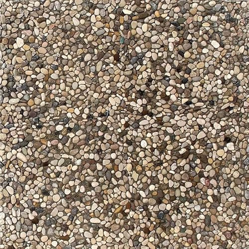 MATTOLI Piastrella Ghiaia Lavata, cm 40x40x3,8, Grigio/Bianco