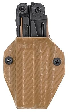 Clip & Carry Schnellziehholster, kompatibel mit LEATHERMAN Mut (braun)