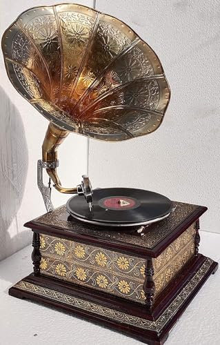 Orca International Co.Gramophone Player Original Gramophone Record Player Working with Hand Key Without Eelecricity