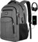 kadilong Rucksack Herren Damen,Unisex Schule Rucksack Teenager Schultasche Schulranzen mit Laptopfach und USB für Uni Studium Student Arbeit,Wasserdicht