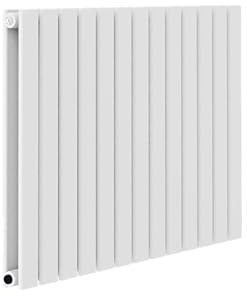 Horizontal Radiator White Flat Column Double Long Bathroom Kitchen Living Dining Room Radiators 600 x 884mm Wall-Mounted