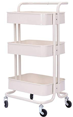 Handkarren-Aufbewahrungswagen, mobiler Küchen-Schönheits-Spa-Griffwagen für den Salon, Rollwagen für Linien mit drehbarer Rolle