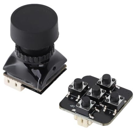 Cámara FPV, Cámara de Coche Micro RC de Alta Resolución 1200TVL, Cámara OSD Ajustable de Estilo Libre Día/Noche WDR Gran Angular de 100dB para Drones de Carreras FPV