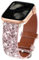 Glitter Leather Compatible with Apple Watch Bands 38mm 40mm 41mm,Bling Bands Leather Luxury Shiny Sparkle Women Strap Wristbands Replacement for iWatch Series 6 5 4 3 2 1 (Glitter-Pink, 38mm40mm41mm)