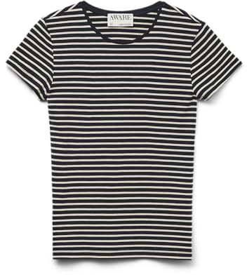 VERO MODA Damen Awines Fiona Ss O-Neck Top Noos