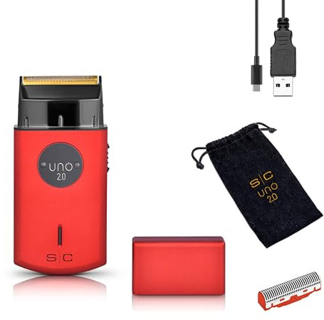 Stylecraft Uno 2.0 Elektrorasierer für Bart und Haare, kabellos, Laufzeit 130 Minuten, kompakt und tragbar, 90 g, ergonomisch, 9.000 U/min, wiederaufladbar mit USB Typ C