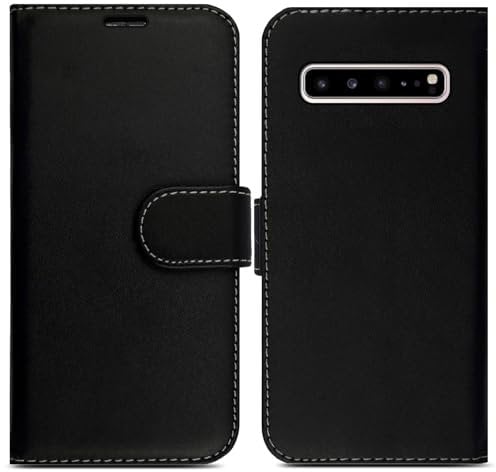 Case For Samsung Galaxy S10 5G(Not Compatible with S10 Model) Leather Flip Wallet Card Holder Magnetic Phone Cover for Samsung S10 5G Black