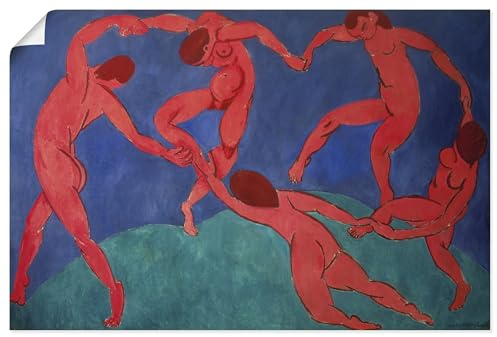 ARTLAND Wanddeko Poster & Kunstdrucke Wandposter 90x60 cm Gemälde Der Tanz Klassische Moderne Henri Matisse U5LY