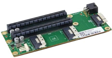 Rfeeuubft Placa Adaptadora Externa PCIe4.0 SFF-8654 Ranuras para Dos Tarjetas Tarjeta Gráfica GPU Slimsas de 6 Placa Base para Dividir X16/X8