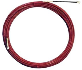 Passacavi in acciaio 4 mm, 20 m, ideale per fissare e guidare cavi in impianti elettrici e progetti di costruzione.