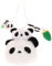 GGUFAY Porte-CléS Avec Pendentif Panda Mignon En Peluche, DéCoration De Sac à Dos Panda Kawaii, DéCoration à Suspendre (02)