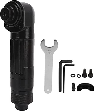 Pneumatic Angle Grinder 15000RPM | High Strength Aluminum Alloy for Metal Grinding/Stone Polishing/Wood Carving | Lightweight Compressed Gas Powered Tool with 50mm Wheel & Hex