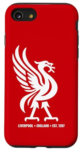 Liverpool England Est. 1207 Colossal Liverbird White Print Case for iPhone SE (2020) / 7/8